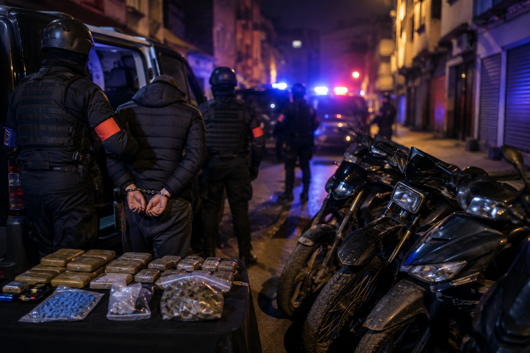 الأمن يشد الخناق ببني مكادة.. اعتقالات في صفوف مروّجي المخدرات وحجز وسائل سرقة محتملة